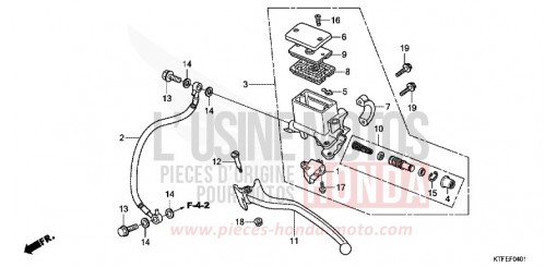 RR. BRAKE MASTER CYLINDER SH150RC de 2012